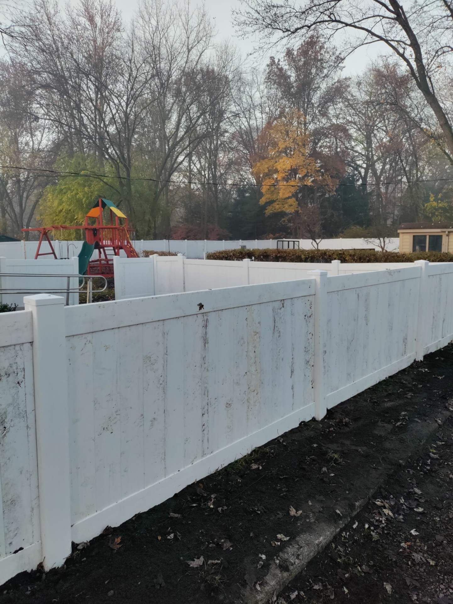 White Vinyl Privacy Fence